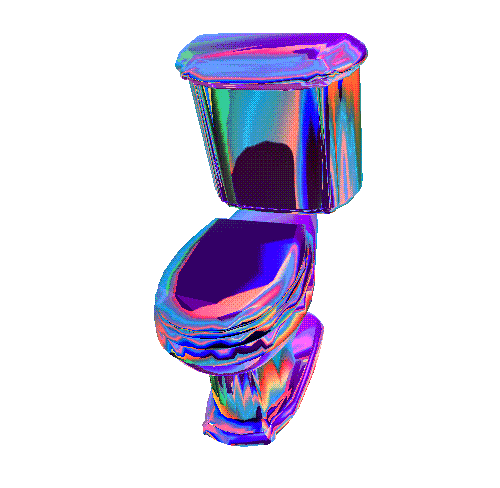 shiny toilet